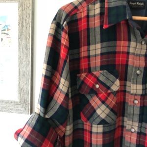 🥾Vintage Plaid Flannel Shirt🎒
